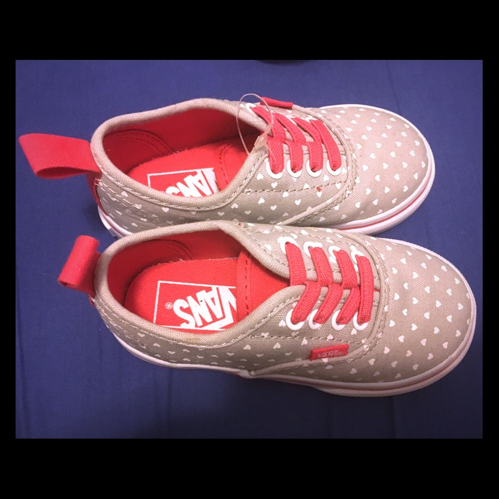 Vans Authentic Elastic Lace Micro Hearts Toddler 7